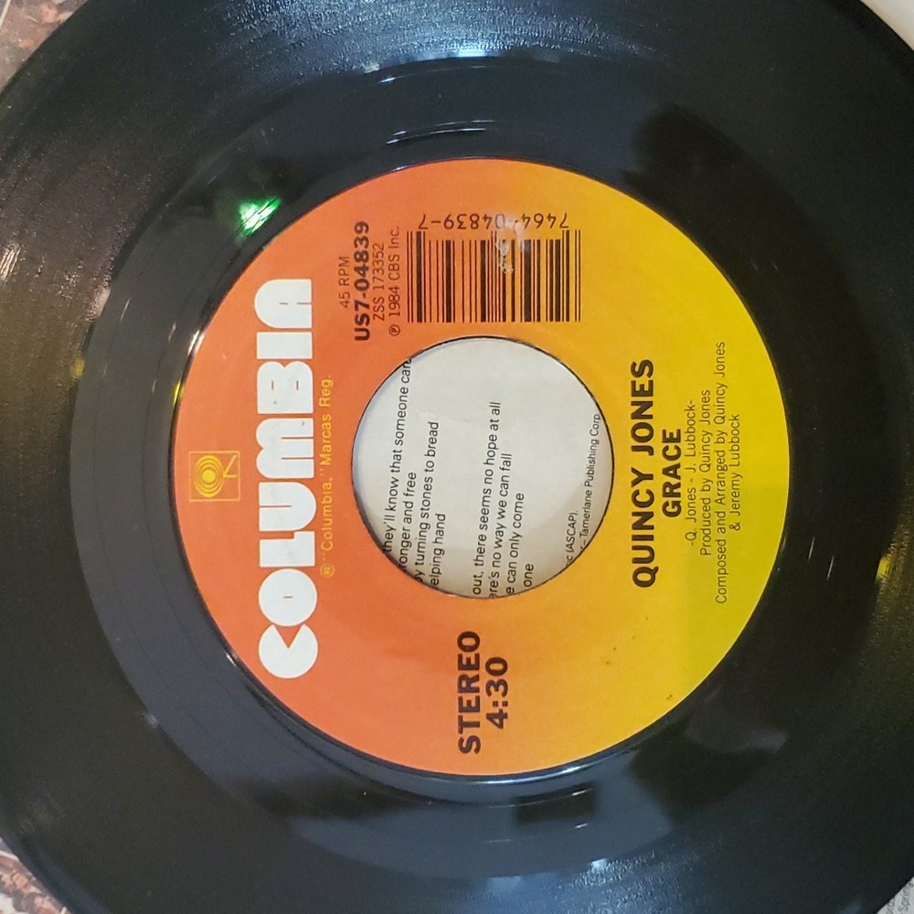 2/$8 VINYL We Are the World and Grace 45 EP - Picture 4 of 4